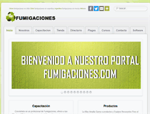 Tablet Screenshot of fumigaciones.com